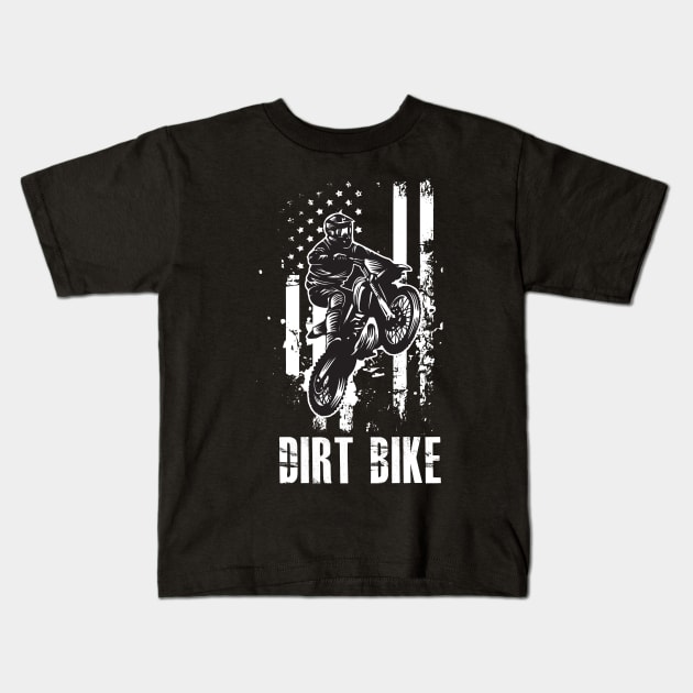 Motocross Kids T-Shirt by Meetts